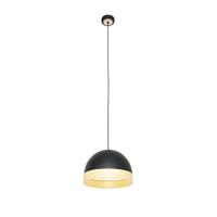 QAZQA Oosterse hanglamp zwart met rotan 30 cm - Magna Rotan - thumbnail