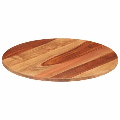 VidaXL Tafelblad rond 15-16 mm 50 cm massief acaciahout