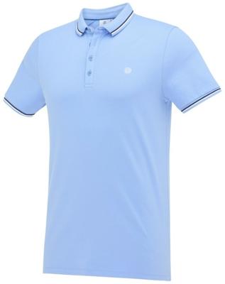 Blue Industry Heren Poloshirt Sky Blauw Piqué Regular Fit