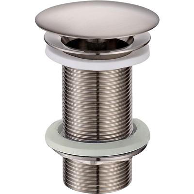 Wiesbaden Caral Open Afvoerplug Verlengd 5/4" Geborsteld Staal