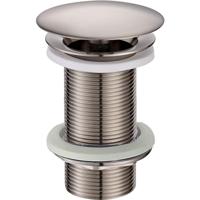 Wiesbaden Caral Open Afvoerplug Verlengd 5/4" Geborsteld Staal - thumbnail