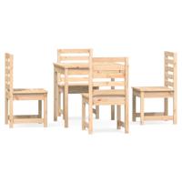 5-delige Tuinset massief grenenhout - thumbnail