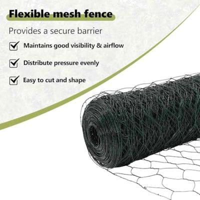 VidaXL Afrasteringspaal groen 25 x 1 m (36 mm gaas) staal