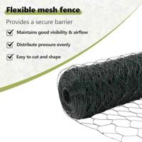 VidaXL Afrasteringspaal groen 25 x 1 m (36 mm gaas) staal - thumbnail