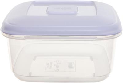 Whitefurze vershouddoos vierkant 1,6 liter, transparant met wit deksel Whitefurze vershouddoos vierkant 1,6 liter, transparant met wit deksel