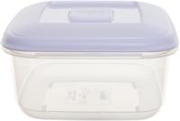 Whitefurze vershouddoos vierkant 1,6 liter, transparant met wit deksel - thumbnail