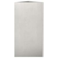 VidaXL Plantenbakken 2 st driehoek 40x40x75 cm roestvrij staal - thumbnail