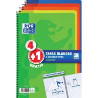 Set notitieboekjes Oxford Multicolour Din A4 80 Lakens 21,5 x 31,5 cm 5 Onderdelen - thumbnail