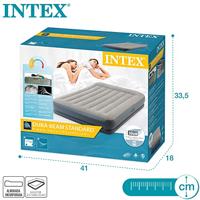 Intex 64118NP Pillow Rest Mid-Rise Luchtbed 152x203x30 cm Grijs/Blauw - thumbnail