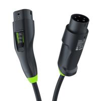 Green Cell Habu EVGC01 Mobiele EV-lader voor elektrische voertuigen 11 kW 7 m Type 2 CEE Wallbox Zwart - thumbnail