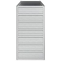 VidaXL Plantenbak verhoogd 100x40x77 cm gegalvaniseerd staal zilver - thumbnail