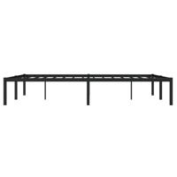 Bedframe metaal zwart 140x190 cm - thumbnail