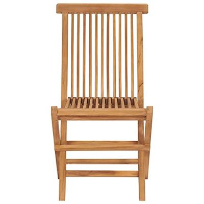 Tuinstoelen 4 st inklapbaar massief teakhout