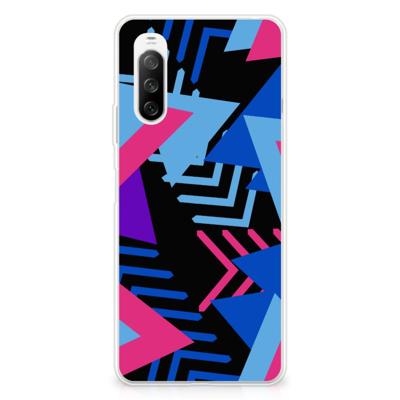 Sony Xperia 10 III | TPU Hoesje | Funky Triangle Sony Xperia 10 III | TPU Hoesje | Funky Triangle
