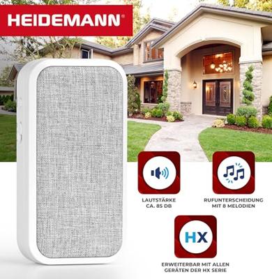 Heidemann 70833 Complete set voor Draadloze deurbel Heidemann 70833 Complete set voor Draadloze deurbel