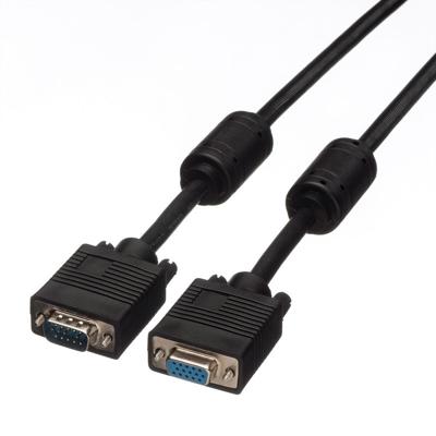 ROLINE VGA kabel HD15 ST - BU met ferrietkern, 3 m