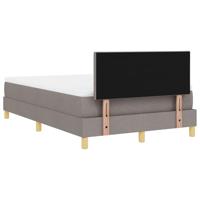 Boxspringbed met matras met matras Taupe 120 x 190 cm Stof - thumbnail