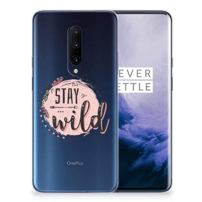 OnePlus 7 Pro Telefoonhoesje met Naam Boho Stay Wild OnePlus 7 Pro Telefoonhoesje met Naam Boho Stay Wild