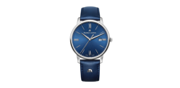Horlogeband Maurice Lacroix EL1118-SS001-410-1 Leder Blauw 20mm - thumbnail