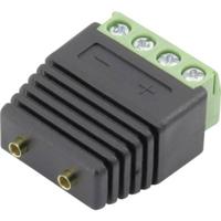 Conrad Components 93013c1128 Laboratoriumbus Koppeling, recht Stift-Ø: 2 mm Zwart 1 stuk(s) - thumbnail