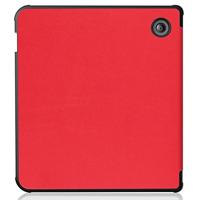 Lunso - Origami sleepcover hoes - Kobo Libra 2 (7 inch) - Rood - thumbnail