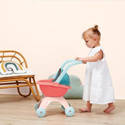 Ecoiffier nursery poppenwagen pastel
