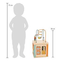 Small Foot - houten activiteitenkubus en motoriekspiraal safari - thumbnail