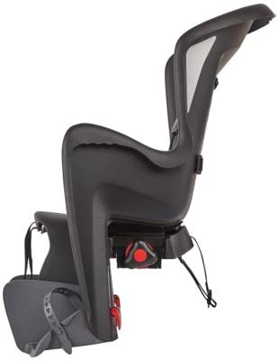 Kinderzitje achter Polisport Bilby Maxi - zwart/grijs - dragermontage (CFS)