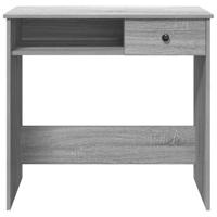 Bureau 80x40x75 cm bewerkt hout grijs sonoma eikenkleurig - thumbnail