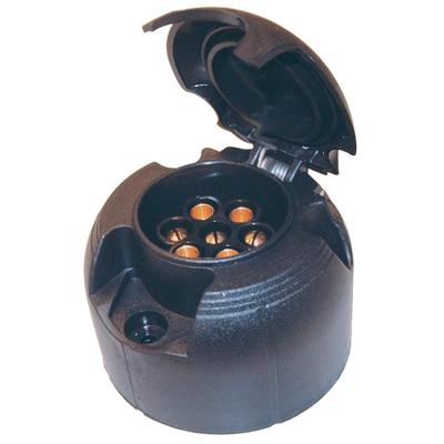 Carpoint stekkerdoos 7 polig 7 cm zwart Carpoint stekkerdoos 7 polig 7 cm zwart