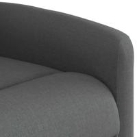 Fauteuil verstelbaar stof donkergrijs - thumbnail