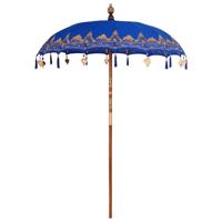 Balinese Parasol Blauw 185 x 185 x 260 cm - thumbnail