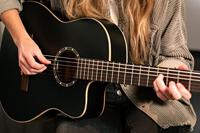 Ortega Family Series RCE125SN-SBK elektrisch-akoestische klassieke gitaar met gigbag - thumbnail