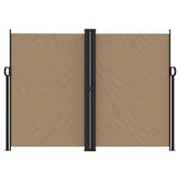 VidaXL Windscherm uittrekbaar 180x1000 cm taupe - thumbnail