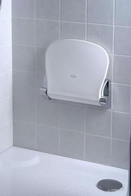 Opklapbare Douchezitting Sapho Sound 38x35.5 cm Wit / Chroom Opklapbare Douchezitting Sapho Sound 38x35.5 cm Wit / Chroom