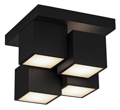 Just Light 14114-18 TETRIS LED-plafondlamp LED LED vast ingebouwd 17 W Zwart Just Light 14114-18 TETRIS LED-plafondlamp LED LED vast ingebouwd 17 W Zwart