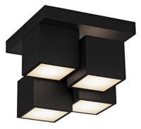 Just Light 14114-18 TETRIS LED-plafondlamp LED LED vast ingebouwd 17 W Zwart - thumbnail