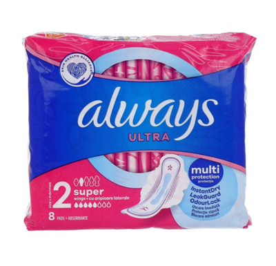 Always Always Maandverband Ultra Super Plus With Wings - 8 Stuks