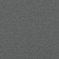 Bankje met rugleuning 120x62x75,5 cm stof donkergrijs - thumbnail