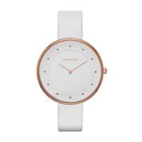 Horlogeband Skagen SKW2291 Leder Wit - thumbnail