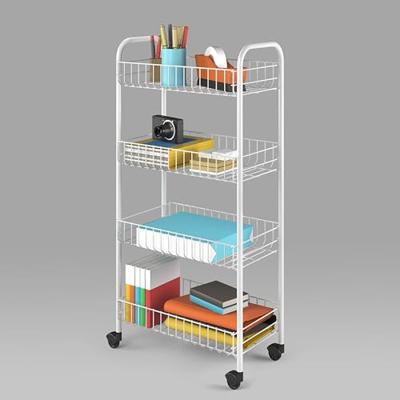 Tomado-Metaltex Keuken/Badkamer Opbergtrolley Pisa met 4 Manden Zwart Tomado-Metaltex Keuken/Badkamer Opbergtrolley Pisa met 4 Manden Zwart