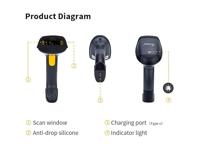 Equip 351023 barcode-lezer Draagbare streepjescodelezer 1D LED Zwart - thumbnail