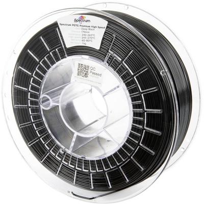 Spectrum Filaments 81537 PETG Premium High Speed Filament PETG Highspeed filament, Chemisch bestendig 1.75 mm 1000 g Deep black, Zwart 1 stuk(s) Spectrum Filaments 81537 PETG Premium High Speed Filament PETG Highspeed filament, Chemisch bestendig 1.75 mm 1000 g Deep black, Zwart 1 stuk(s)