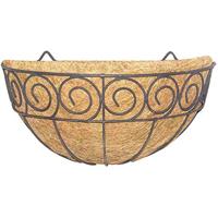 Siena Garden Scroll J58092 Plantenhanger Staal, Kokos Zwart, Natuur - thumbnail