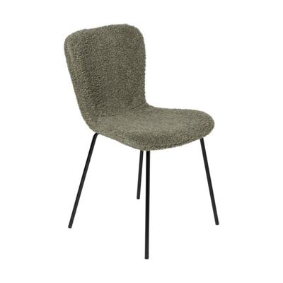 Eetkamerstoel Liz - groen - teddy - 83.5x55x45.4 cm Eetkamerstoel Liz - groen - teddy - 83.5x55x45.4 cm