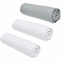 Onderlaken TODAY Essential 3 Stuks Grijs 140 x 190 cm - thumbnail