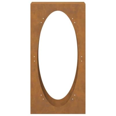 Brandhoutrek 50x23x100 cm weervast staal Brandhoutrek 50x23x100 cm weervast staal