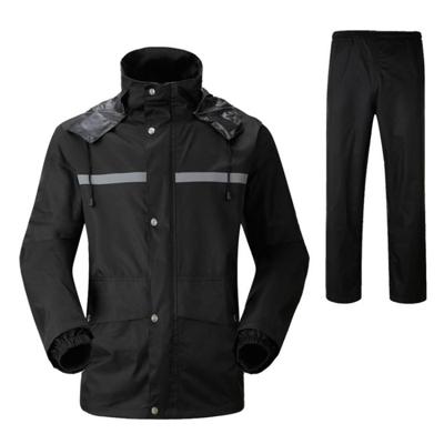 Duurzaam reflecterende motorfiets Split regenjas broek Riding fiets elektrische fiets winddicht waterdicht regen slijtage bij volwassene grootte: M(B