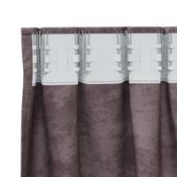 VidaXL Velvet gordijnen met gordijnen 2 pcs bruin 260 x 140 cm fluweel - thumbnail