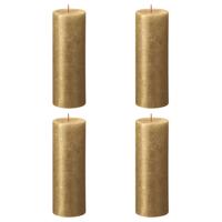 Bolsius stompkaars shimmer 190/68 gold a4 - thumbnail